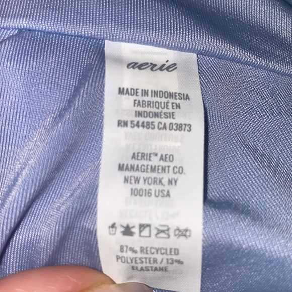 Aerie Swim Bandeau tropical glitter gold halter bikini SET top bottom  XL - Picture 15 of 16